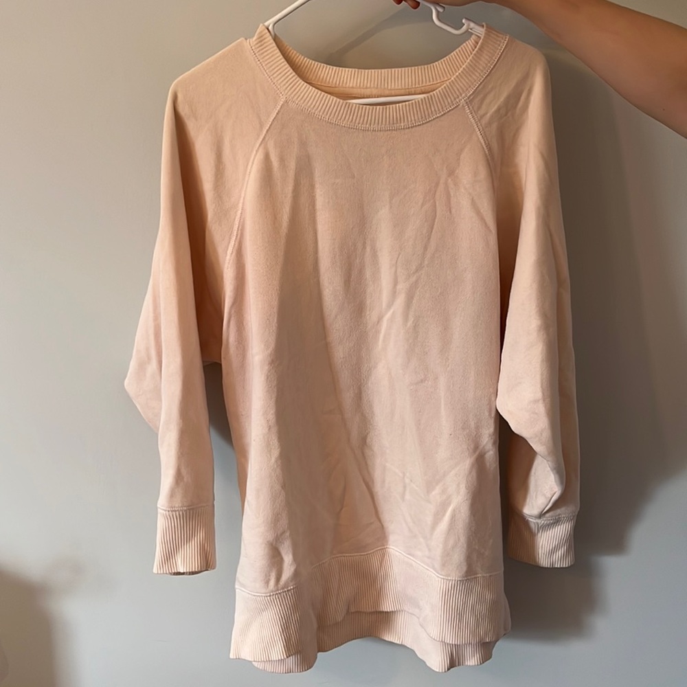 Aerie blush pink sweatshirt. Size small but oversized, could be used as a medium